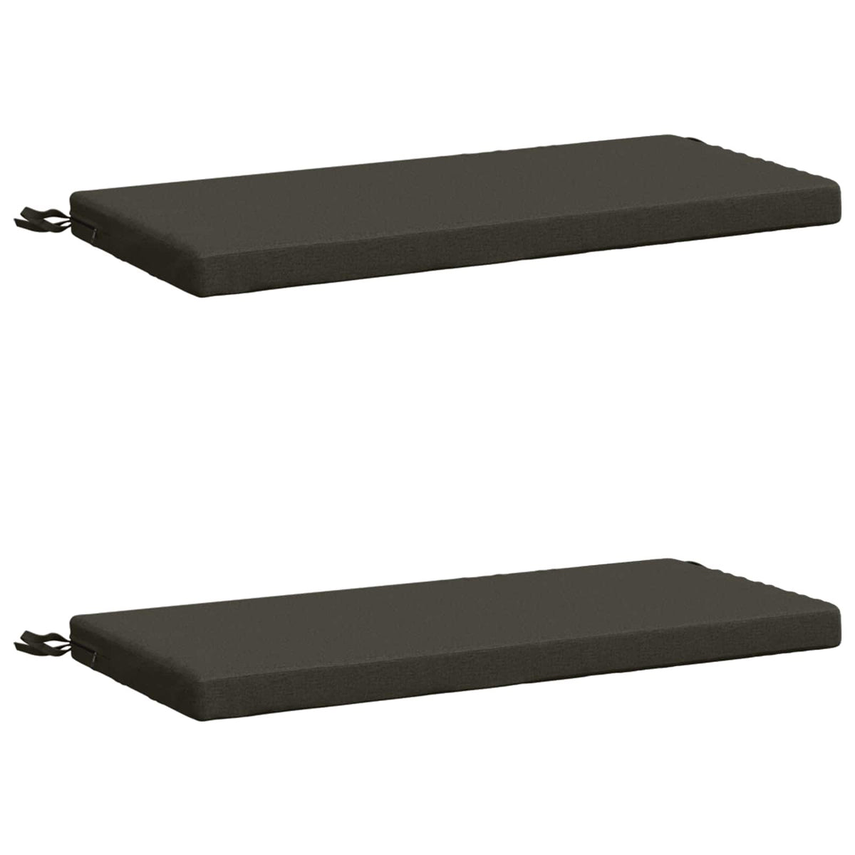 vidaXL 2-Piece Bench Cushions SOEST 2 pcs 100% Polyester Anthracite