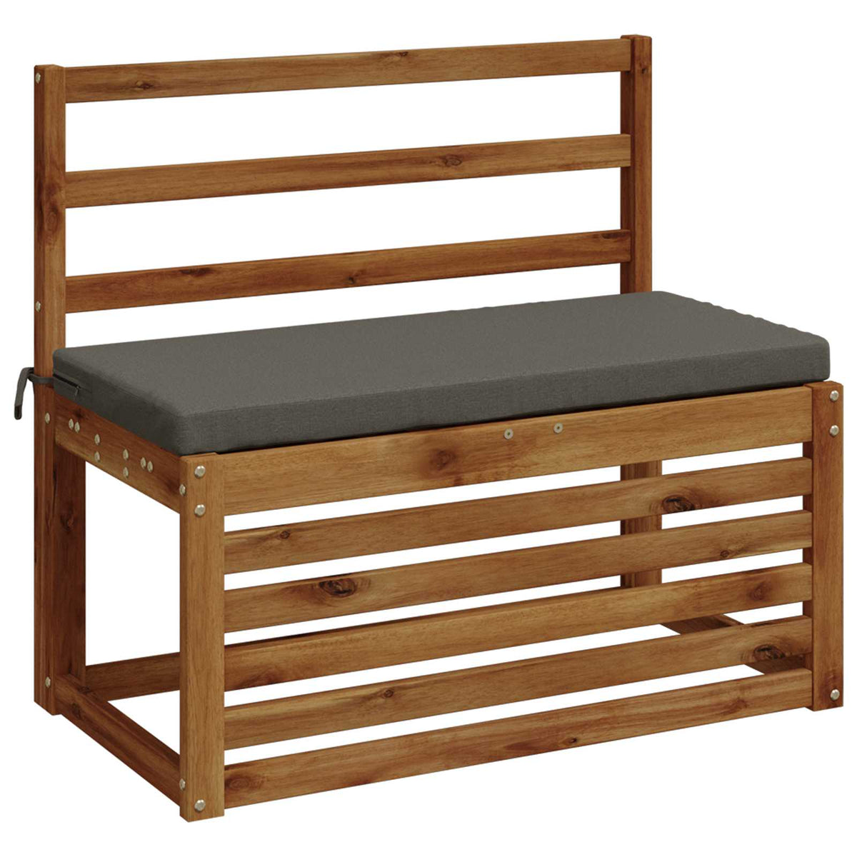 vidaXL 2-Piece Bench Cushions SOEST 2 pcs 100% Polyester Grey
