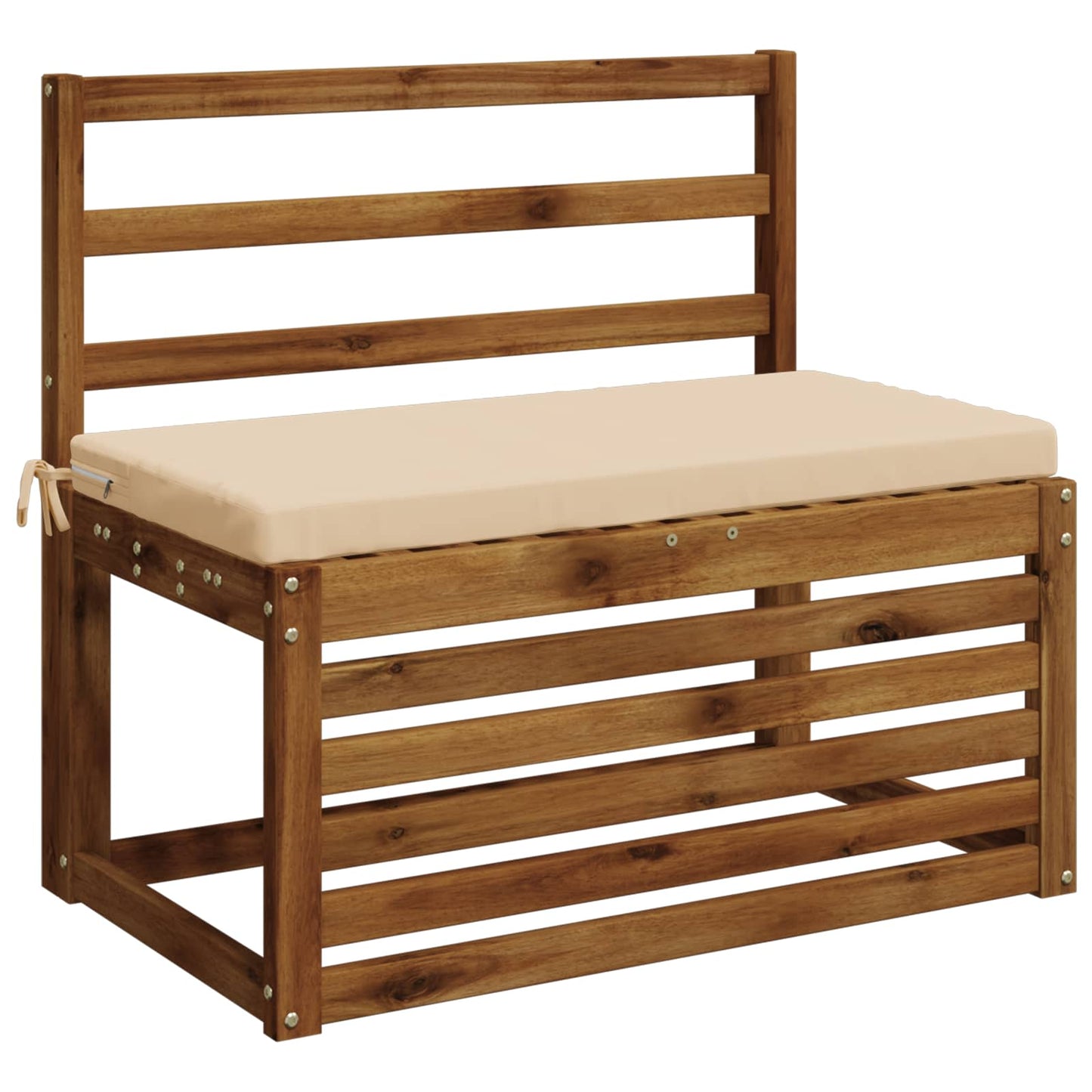 vidaXL Bench Cushion SOEST 100% Polyester Cream 80 x 40 x 5 cm