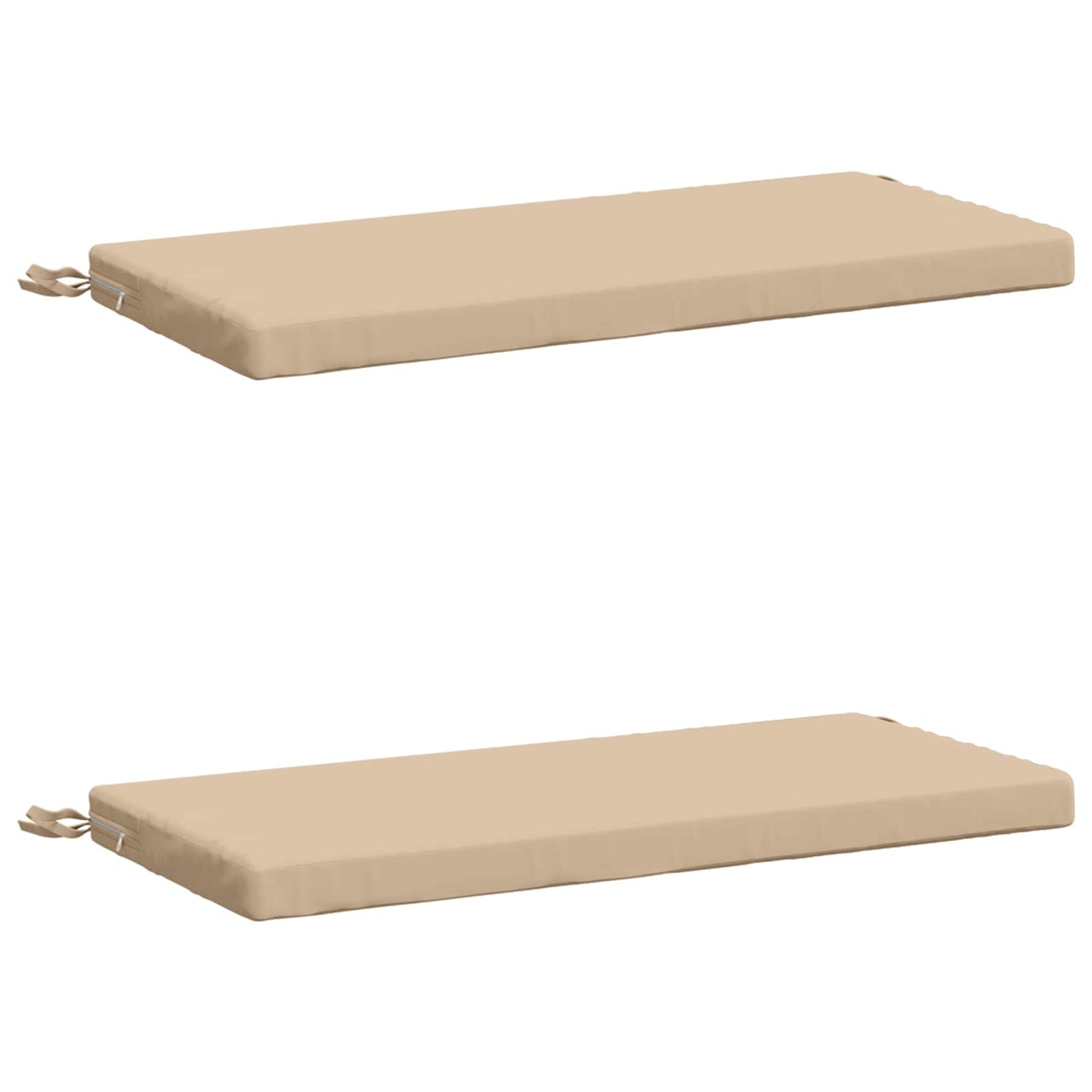 vidaXL 2-Piece Bench Cushions SOEST 2 pcs 100% Polyester Cream