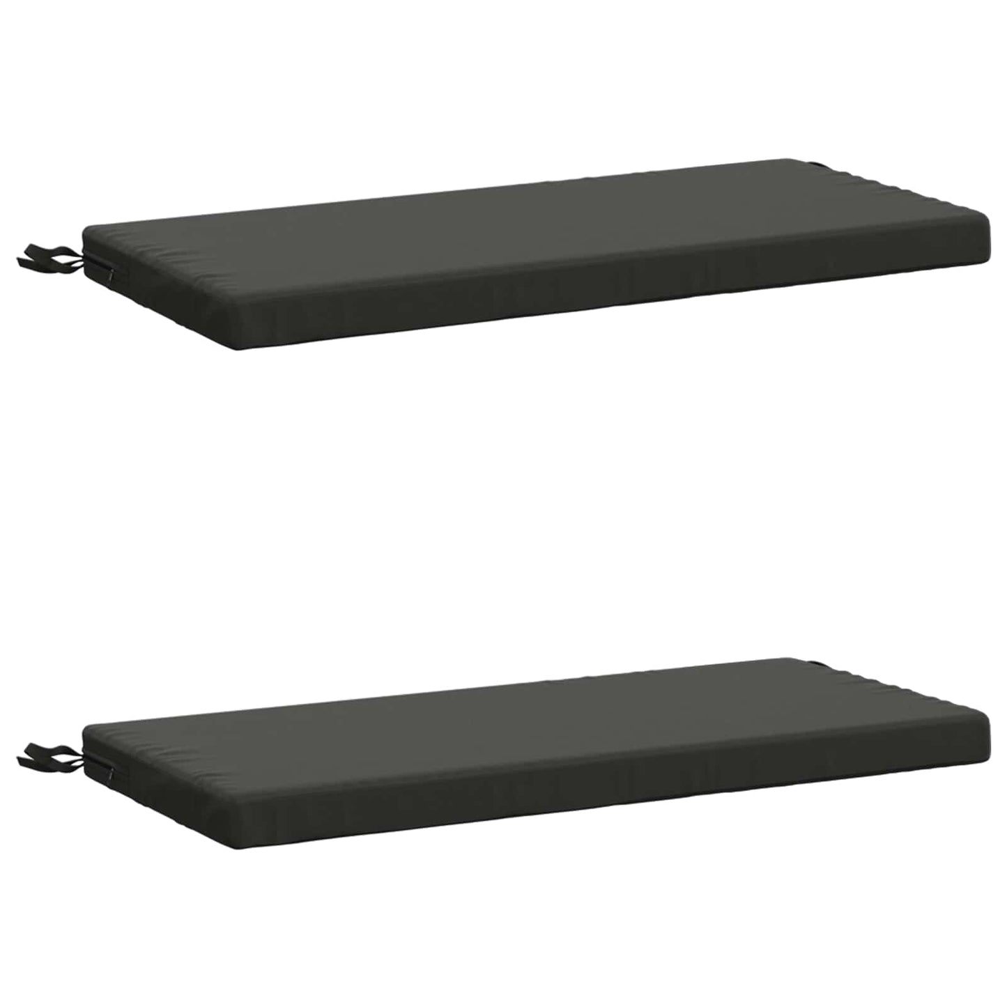 vidaXL 2-Piece Bench Cushions SOEST 2 pcs 100% Polyester Anthracite
