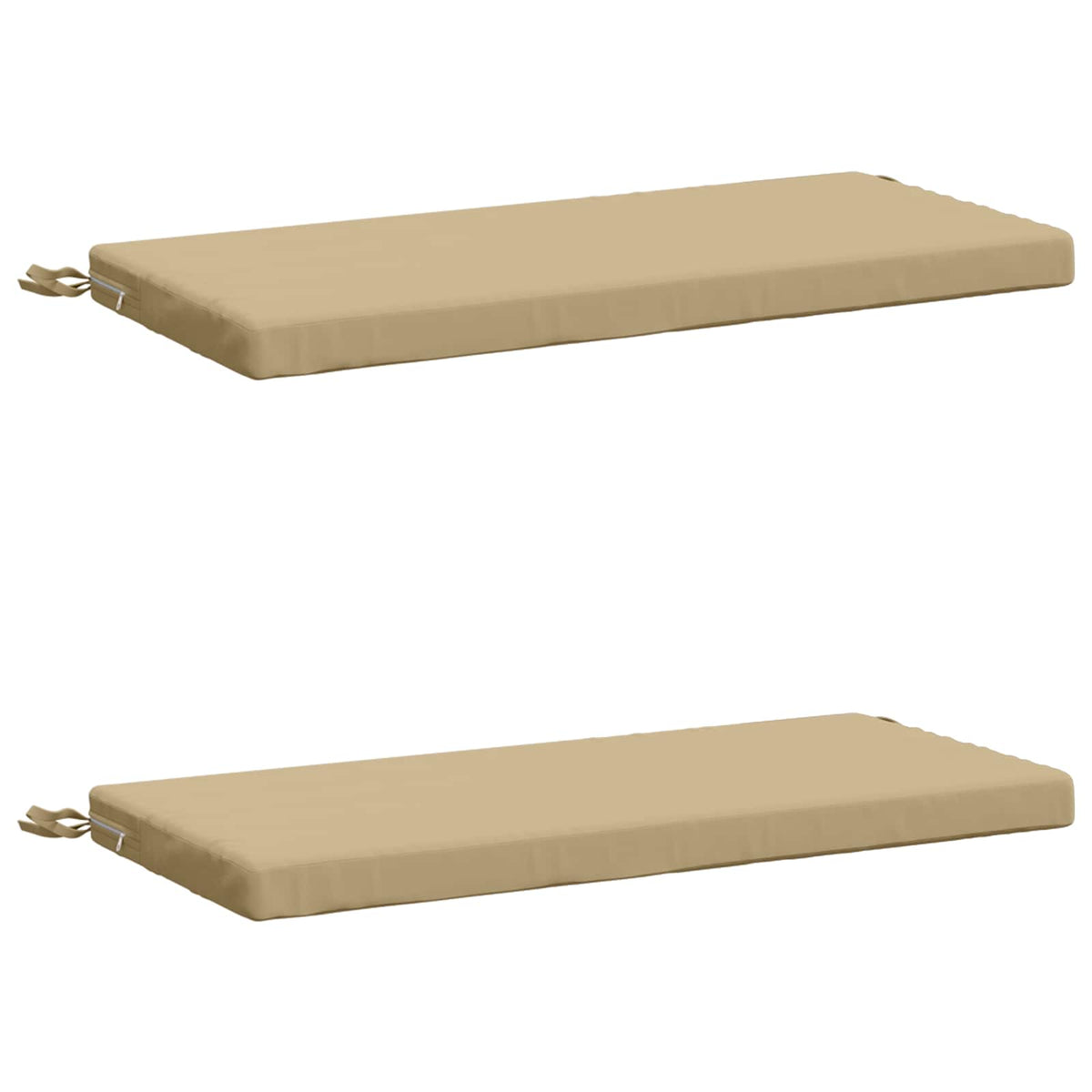 vidaXL 2-Piece Bench Cushions SOEST 2 pcs 100% Polyester Beige