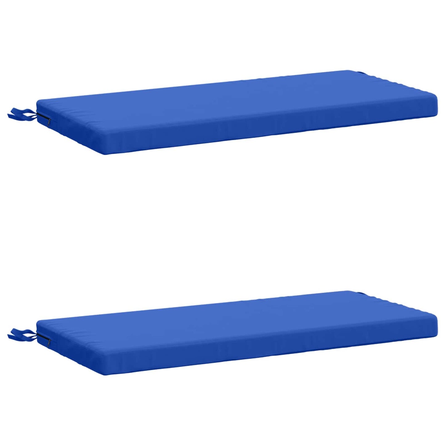 vidaXL 2-Piece Bench Cushions SOEST 2 pcs 100% Polyester Royal Blue