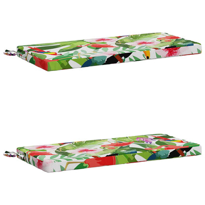 vidaXL 2-Piece Bench Cushions SOEST 2 pcs 100% Polyester Multicolour