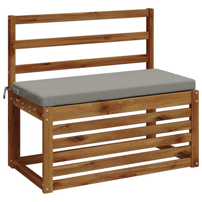 vidaXL Bench Cushion SOEST 100% Polyester Grey 80 x 40 x 5 cm