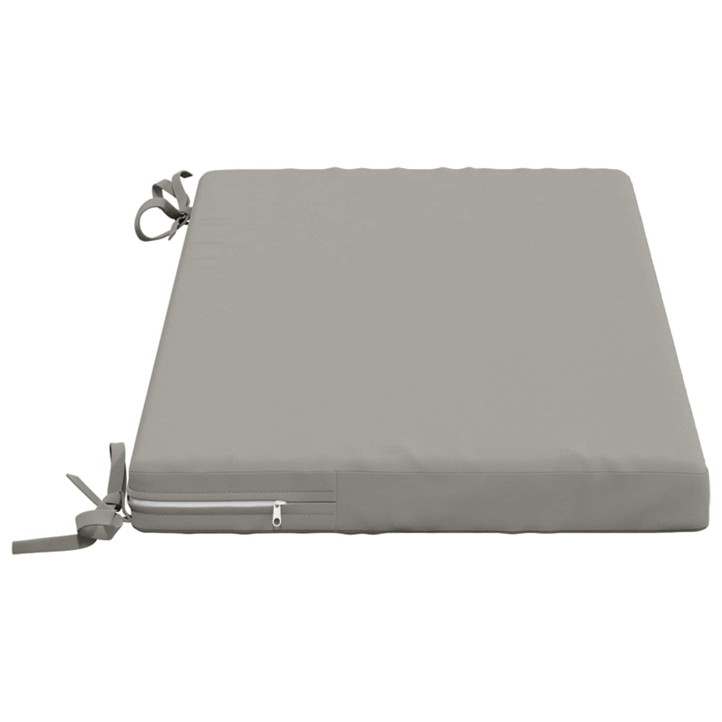 vidaXL 2-Piece Bench Cushions SOEST 2 pcs 100% Polyester Grey