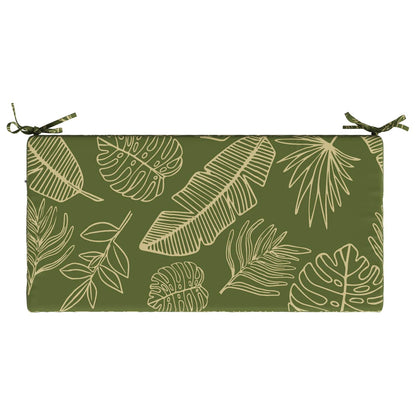 vidaXL Bench Cushion SOEST 100% Polyester Leaf Design 80 x 40 x 5 cm