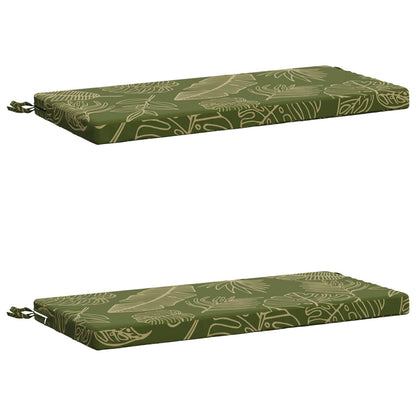 vidaXL 2-Piece Bench Cushions SOEST 2 pcs 100% Polyester Leaf Design