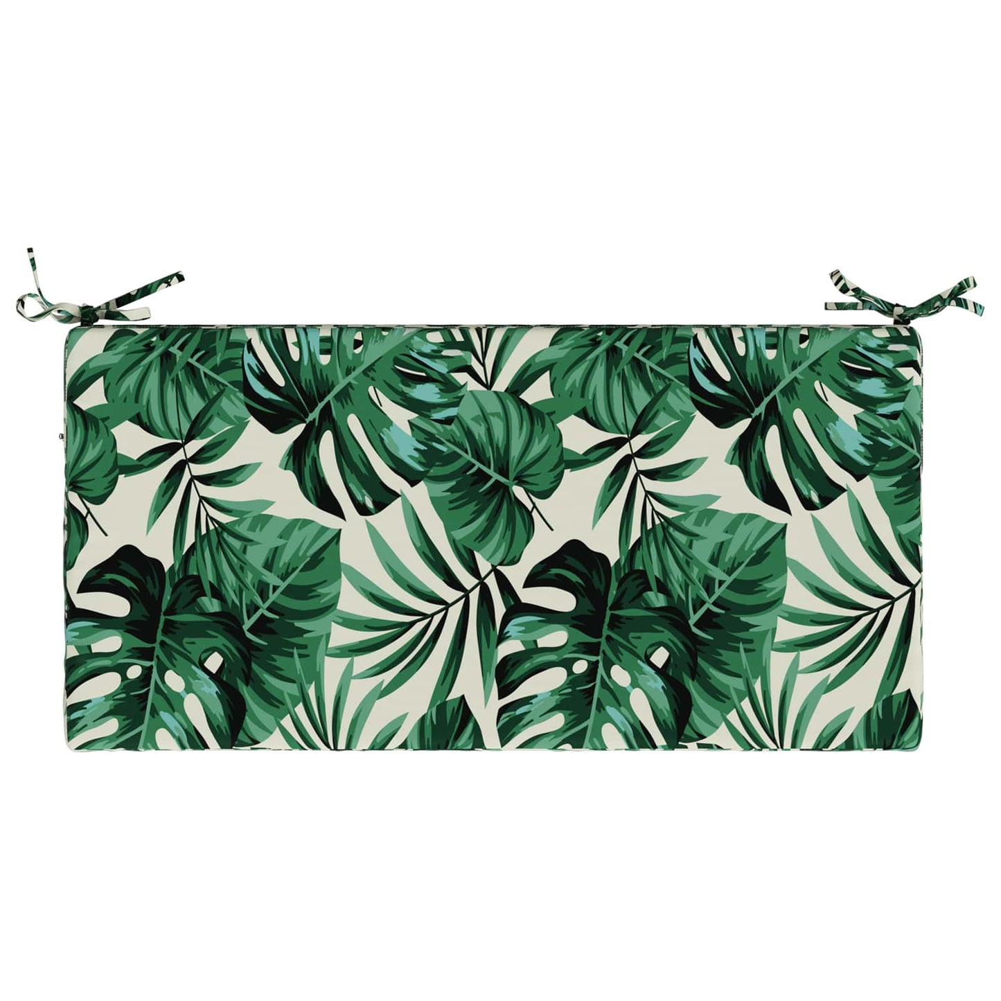 vidaXL Bench Cushion SOEST 100% Polyester Leaf Pattern 80 x 40 x 5 cm