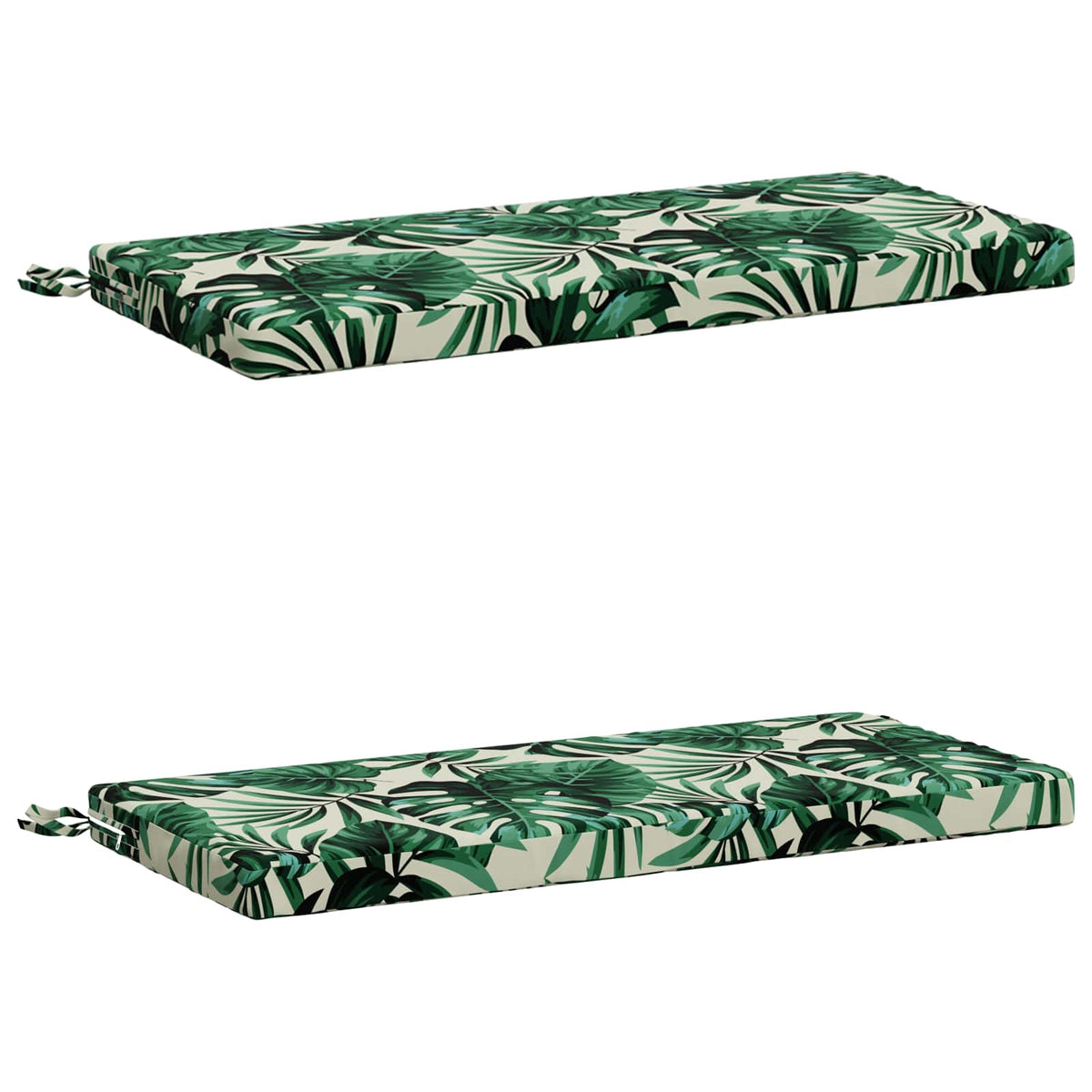vidaXL 2-Piece Bench Cushions SOEST 2 pcs 100% Polyester Leaf Pattern