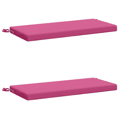 vidaXL 2-Piece Bench Cushions SOEST 2 pcs 100% Polyester Pink