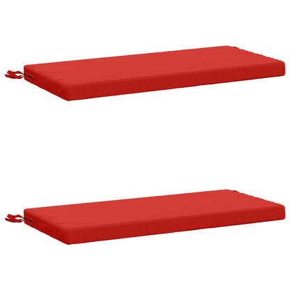 vidaXL 2-Piece Bench Cushions SOEST 2 pcs 100% Polyester Red