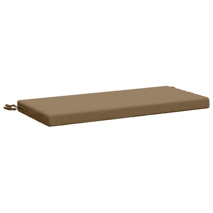 vidaXL 2-Piece Bench Cushions SOEST 2 pcs 100% Polyester Taupe