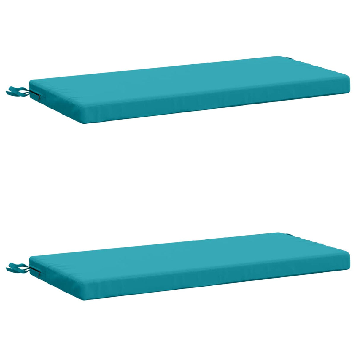 vidaXL 2-Piece Bench Cushions SOEST 2 pcs 100% Polyester Turquoise