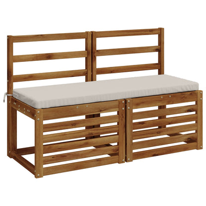 vidaXL 2-Piece Bench Cushions SOEST 2 pcs 100% Polyester White