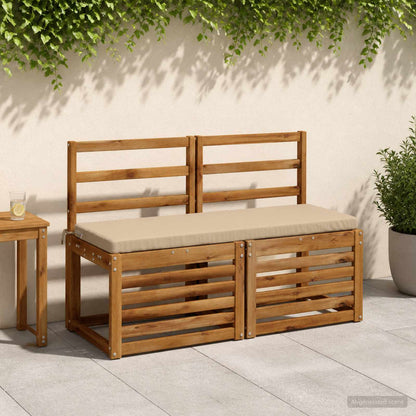 vidaXL Bench Cushion SOEST 100% Polyester Sand 110 x 40 x 5 cm