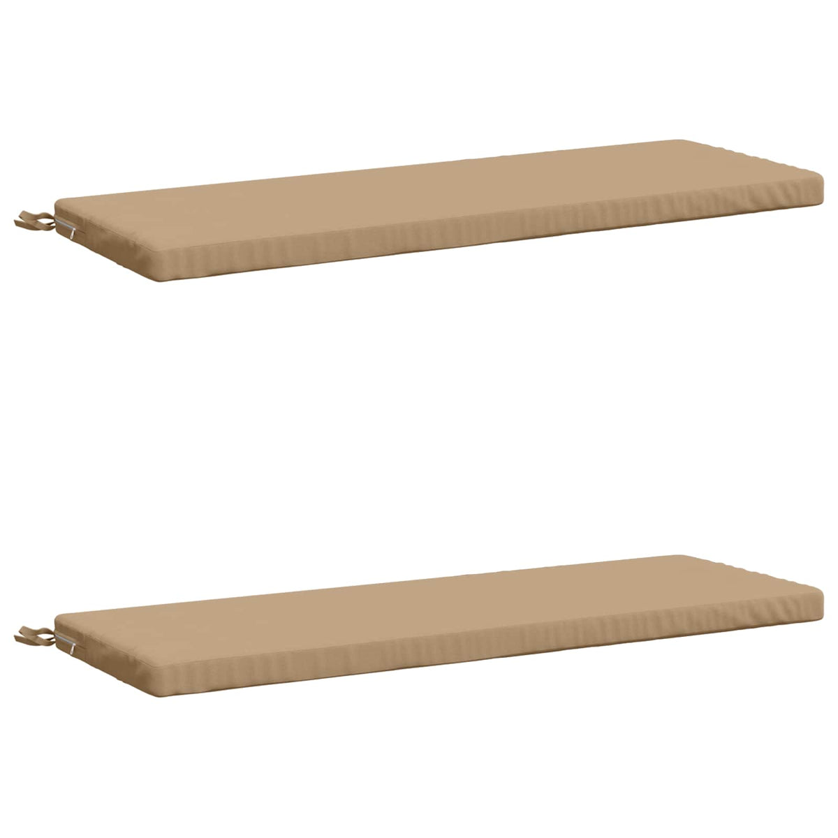 vidaXL 2-Piece Bench Cushions SOEST 2 pcs 100% Polyester Sand