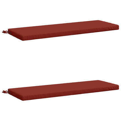 vidaXL 2-Piece Bench Cushions SOEST 2 pcs 100% Polyester Red