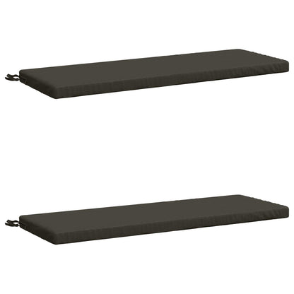vidaXL 2-Piece Bench Cushions SOEST 2 pcs 100% Polyester Anthracite