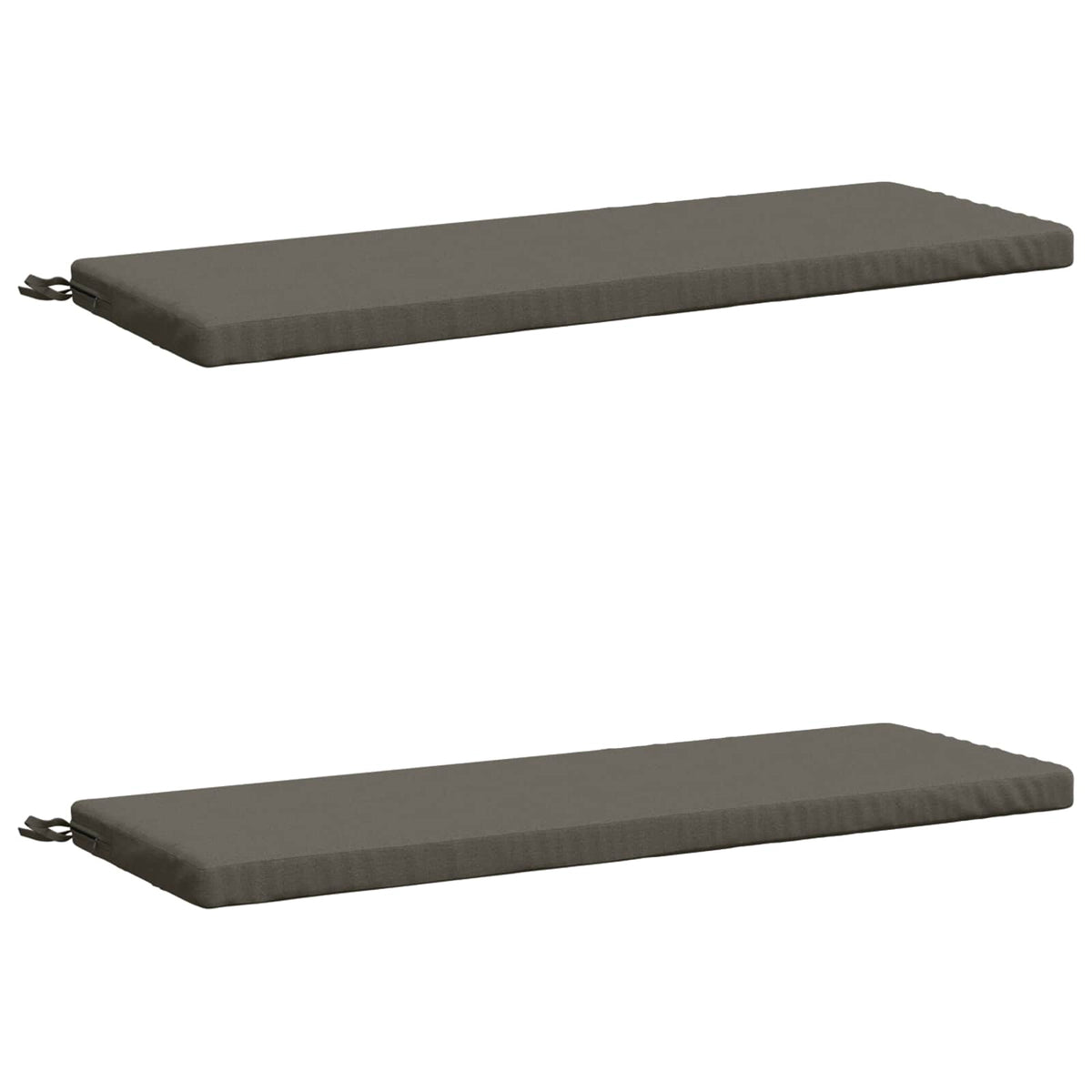 vidaXL 2-Piece Bench Cushions SOEST 2 pcs 100% Polyester Grey