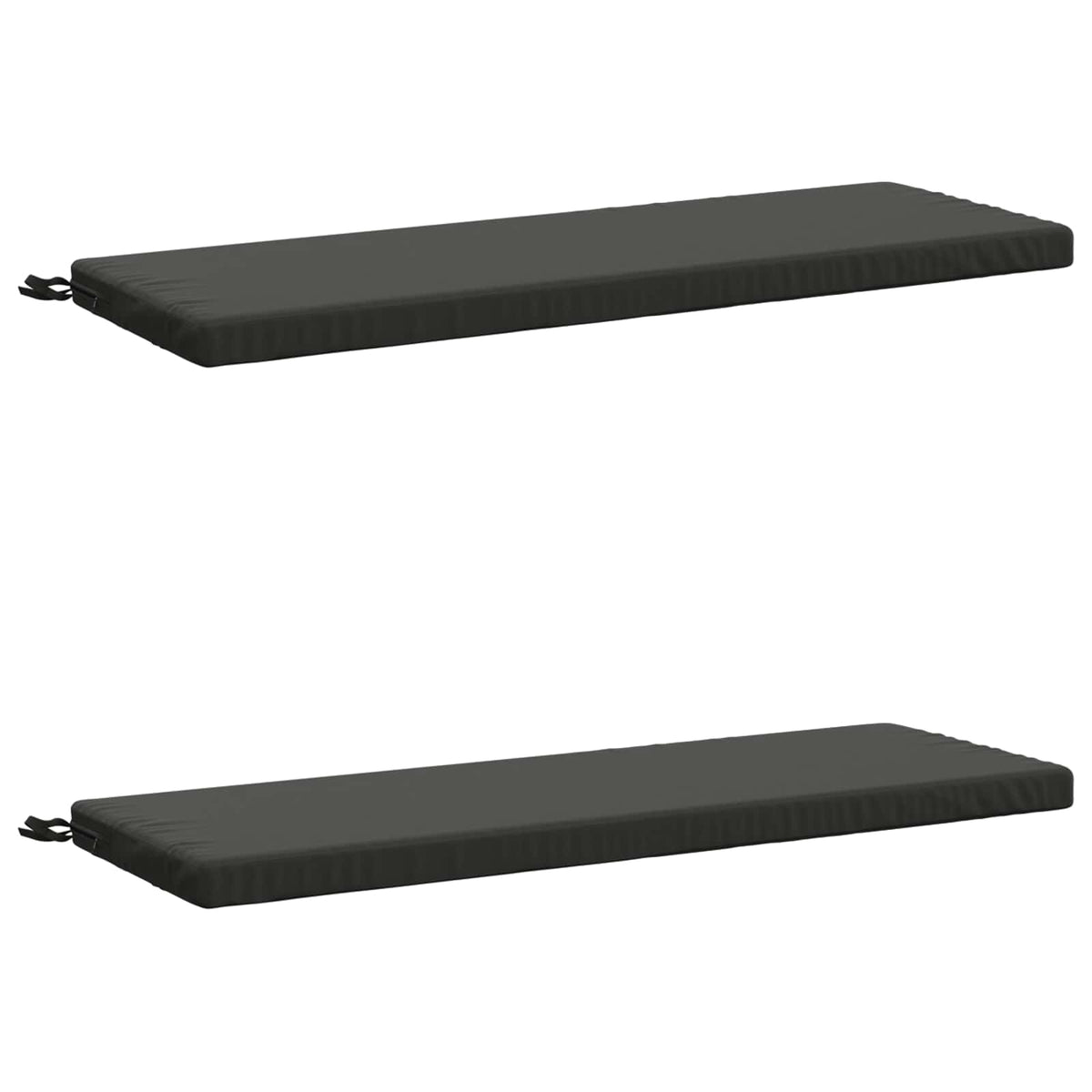 vidaXL 2-Piece Bench Cushions SOEST 2 pcs 100% Polyester Anthracite