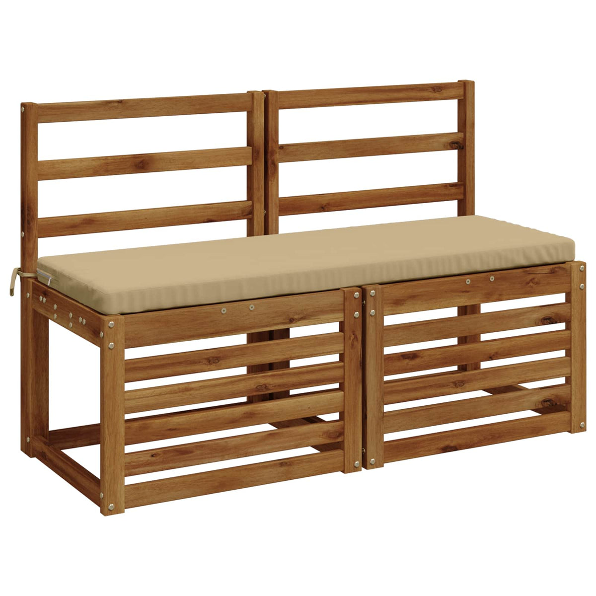 vidaXL Bench Cushion SOEST 100% Polyester Beige 100 x 40 x 5 cm
