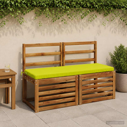 vidaXL Bench Cushion SOEST 100% Polyester Bright Green 110 x 40 x 5 cm