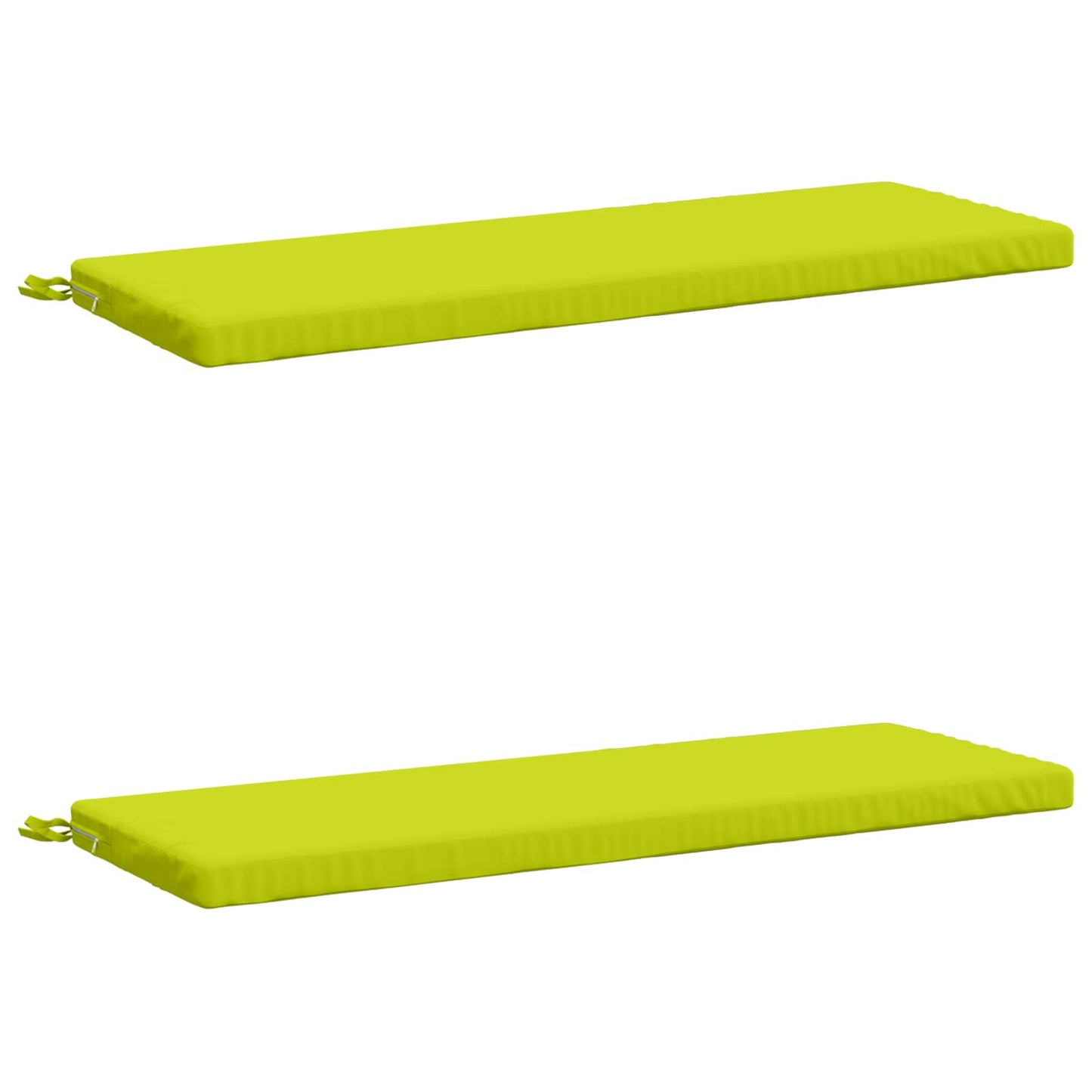 vidaXL 2-Piece Bench Cushions SOEST 2 pcs 100% Polyester Bright Green
