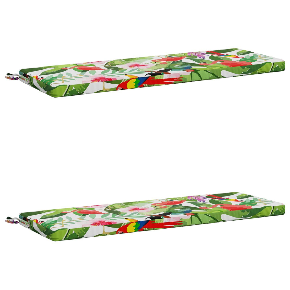 vidaXL 2-Piece Bench Cushions SOEST 2 pcs 100% Polyester Multicolour