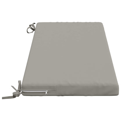vidaXL Bench Cushion SOEST 100% Polyester Grey 100 x 40 x 5 cm