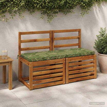 vidaXL 2-Piece Bench Cushions SOEST 2 pcs 100% Polyester Leaf Design