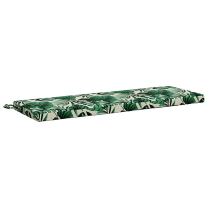 vidaXL Bench Cushion SOEST 100% Polyester Leaf Pattern 100 x 40 x 5 cm