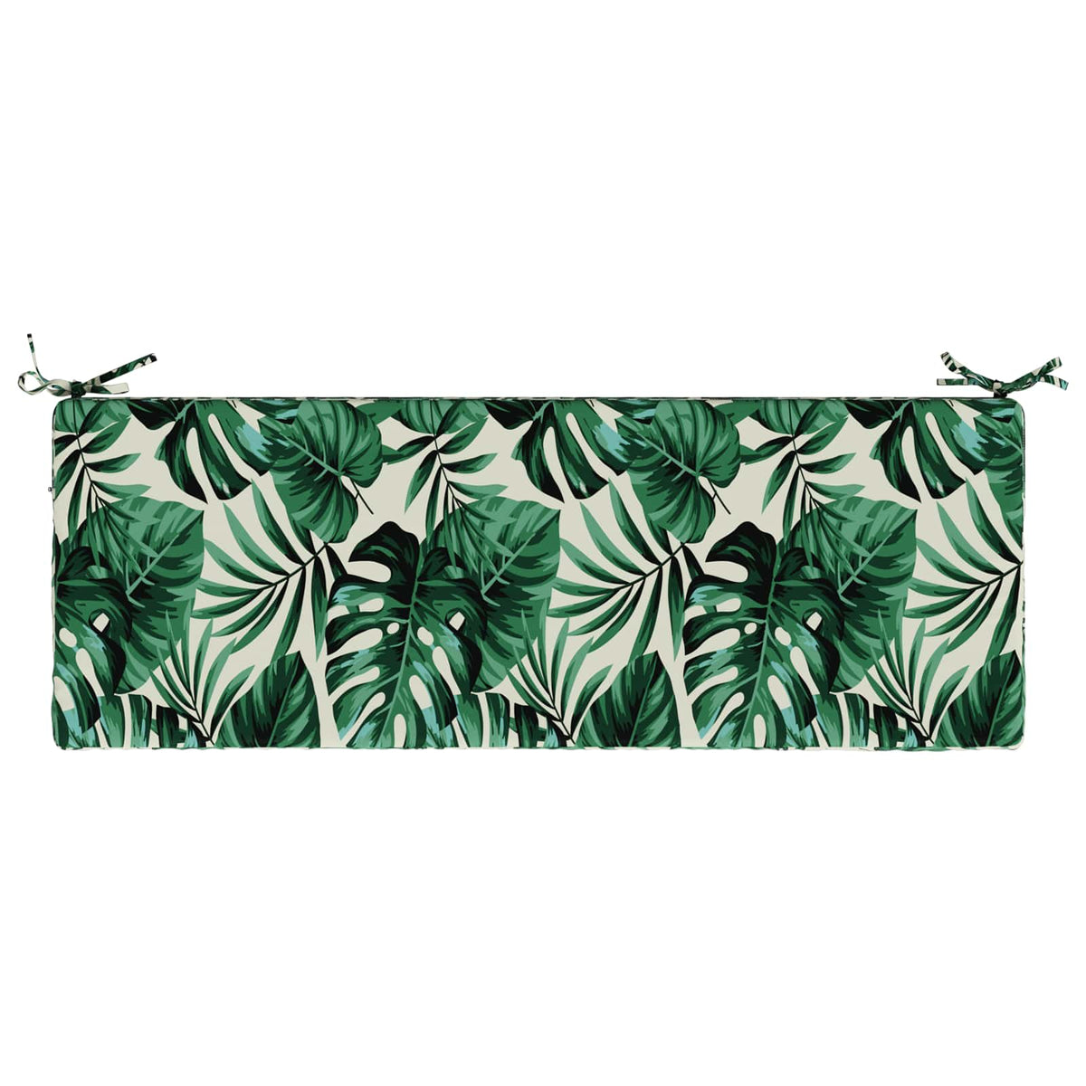 vidaXL Bench Cushion SOEST 100% Polyester Leaf Pattern 100 x 40 x 5 cm