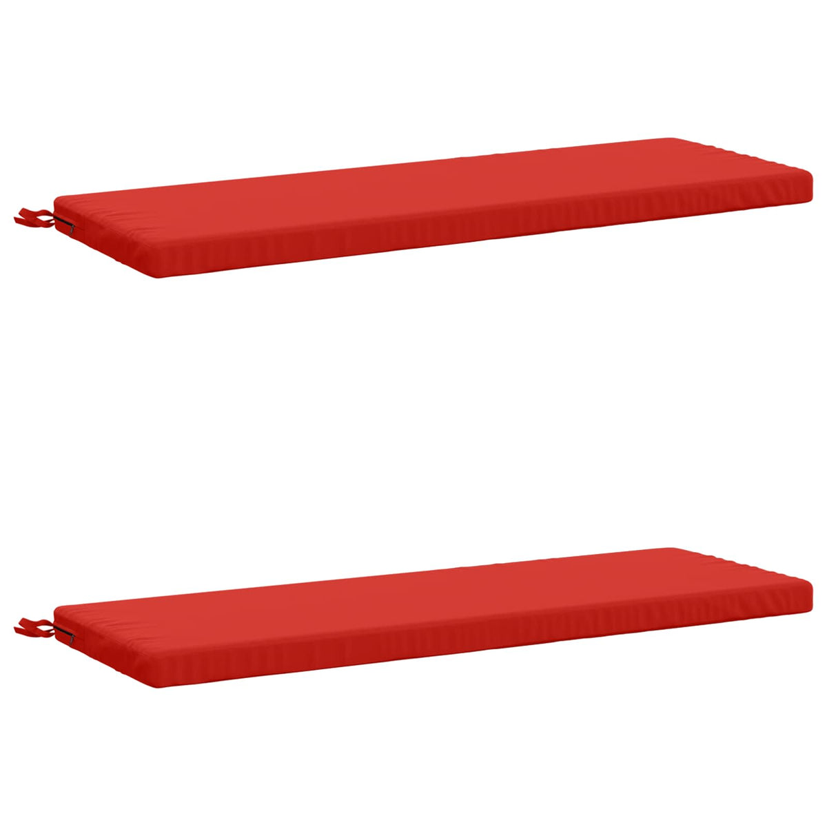vidaXL 2-Piece Bench Cushions SOEST 2 pcs 100% Polyester Red