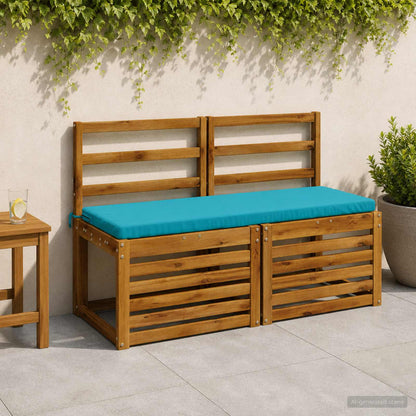 vidaXL Bench Cushion SOEST 100% Polyester Turquoise 120 x 40 x 5 cm