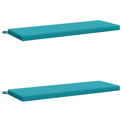 vidaXL 2-Piece Bench Cushions SOEST 2 pcs 100% Polyester Turquoise