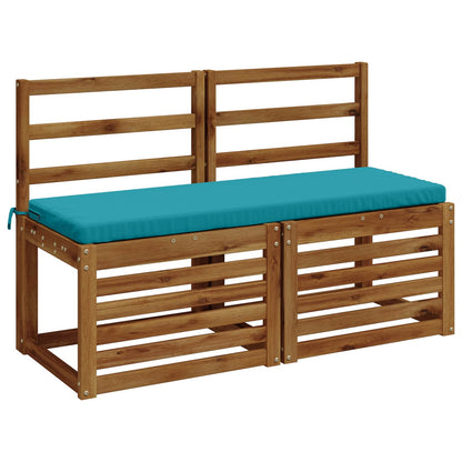 vidaXL 2-Piece Bench Cushions SOEST 2 pcs 100% Polyester Turquoise
