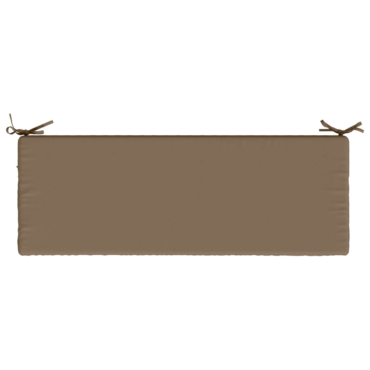 vidaXL 2-Piece Bench Cushions SOEST 2 pcs 100% Polyester Taupe