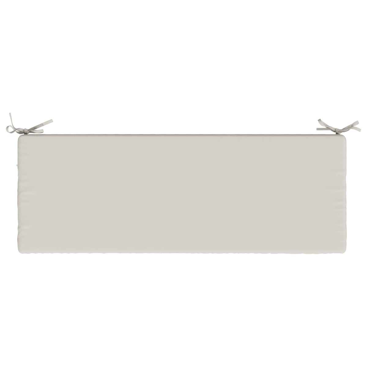 vidaXL Bench Cushion SOEST 100% Polyester White 110 x 40 x 5 cm