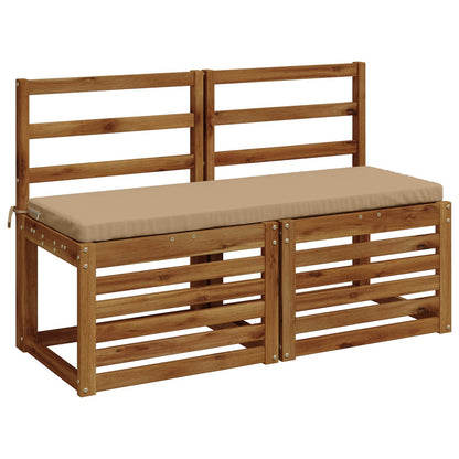 vidaXL Bench Cushion SOEST 100% Polyester Sand 110 x 40 x 5 cm