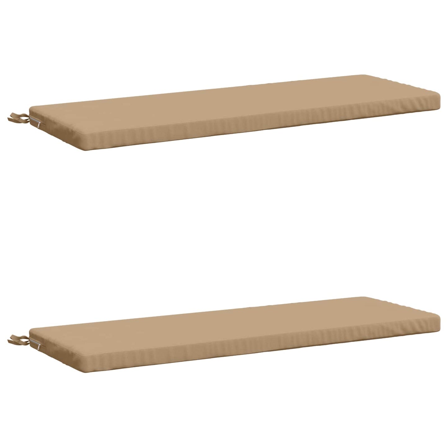 vidaXL 2-Piece Bench Cushions SOEST 2 pcs 100% Polyester Sand