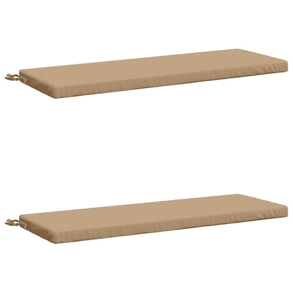 vidaXL 2-Piece Bench Cushions SOEST 2 pcs 100% Polyester Sand