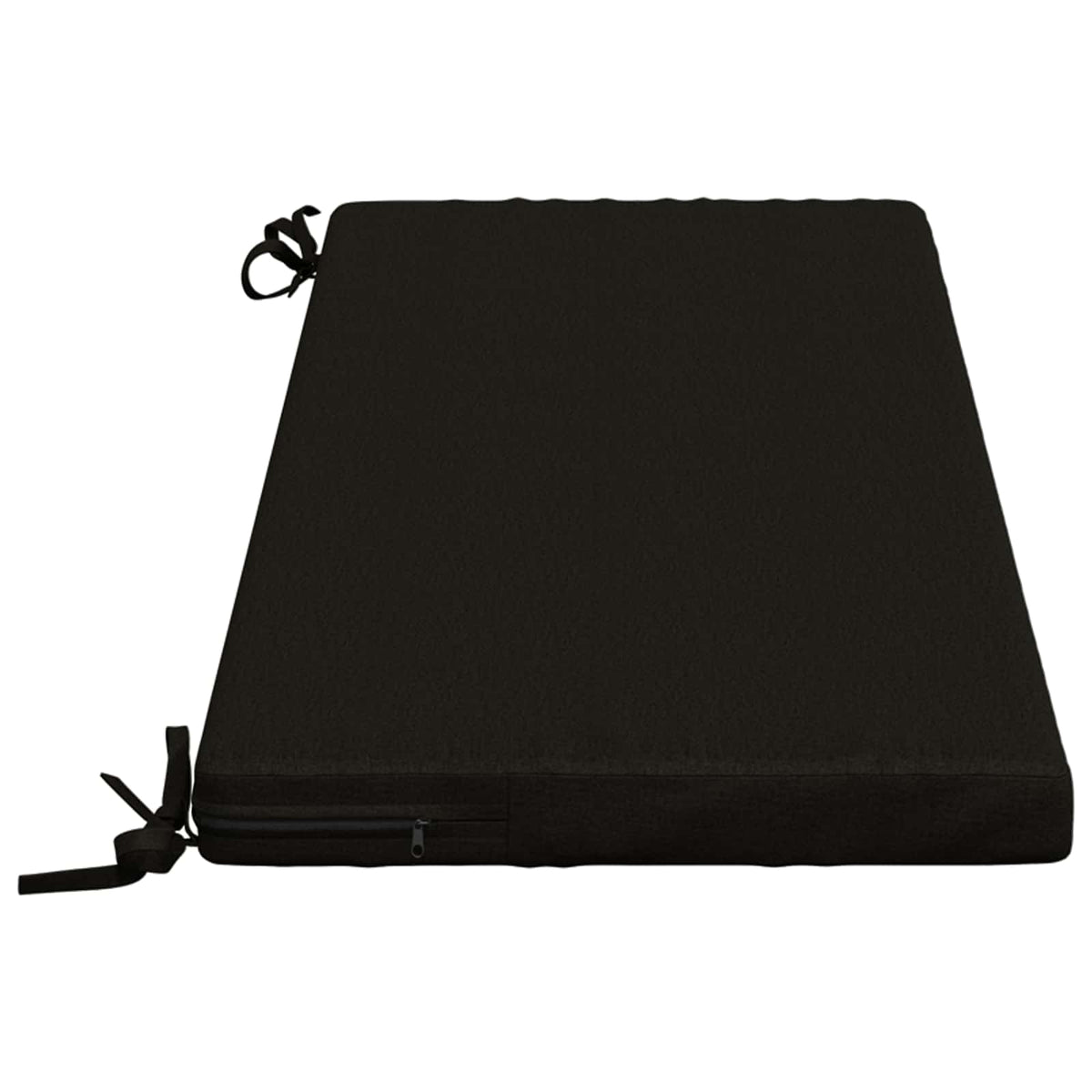 vidaXL Bench Cushion SOEST 100% Polyester Black 110 x 40 x 5 cm
