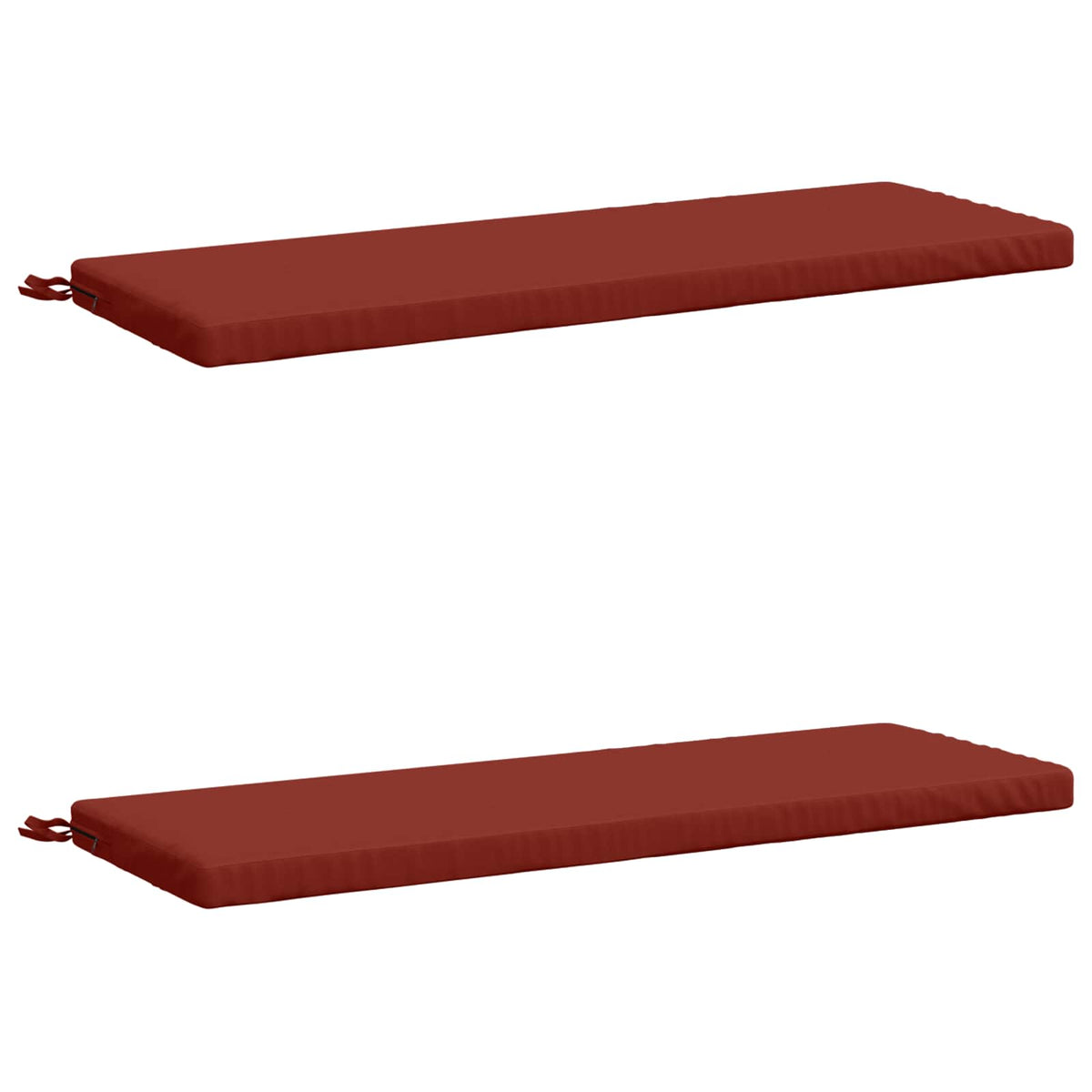 vidaXL 2-Piece Bench Cushions SOEST 2 pcs 100% Polyester Red