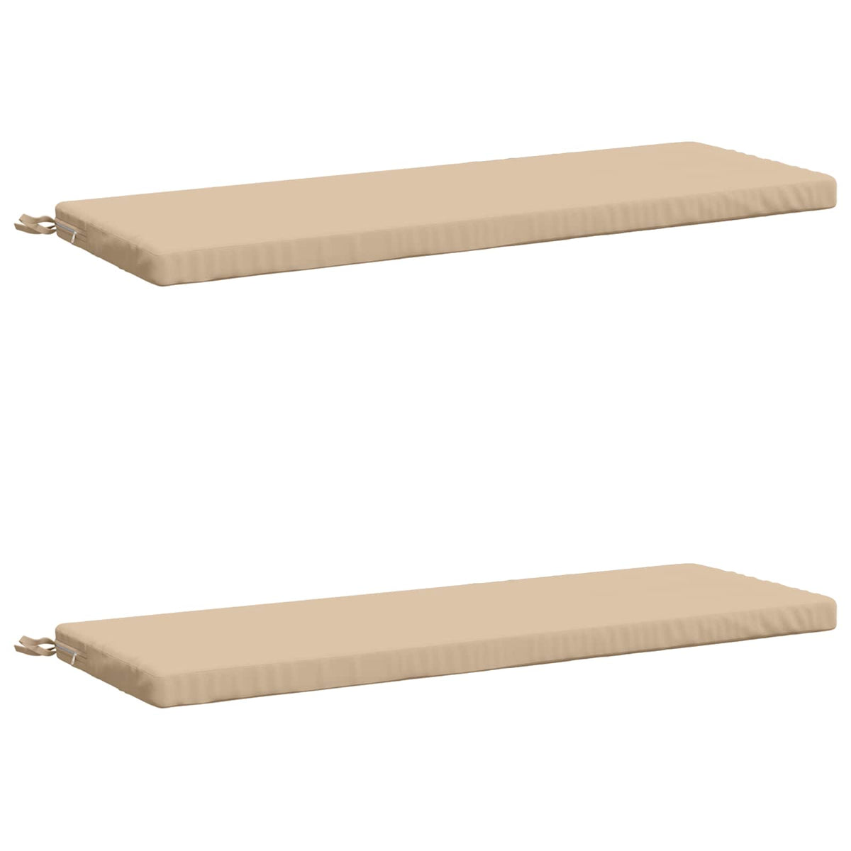 vidaXL 2-Piece Bench Cushions SOEST 2 pcs 100% Polyester Cream
