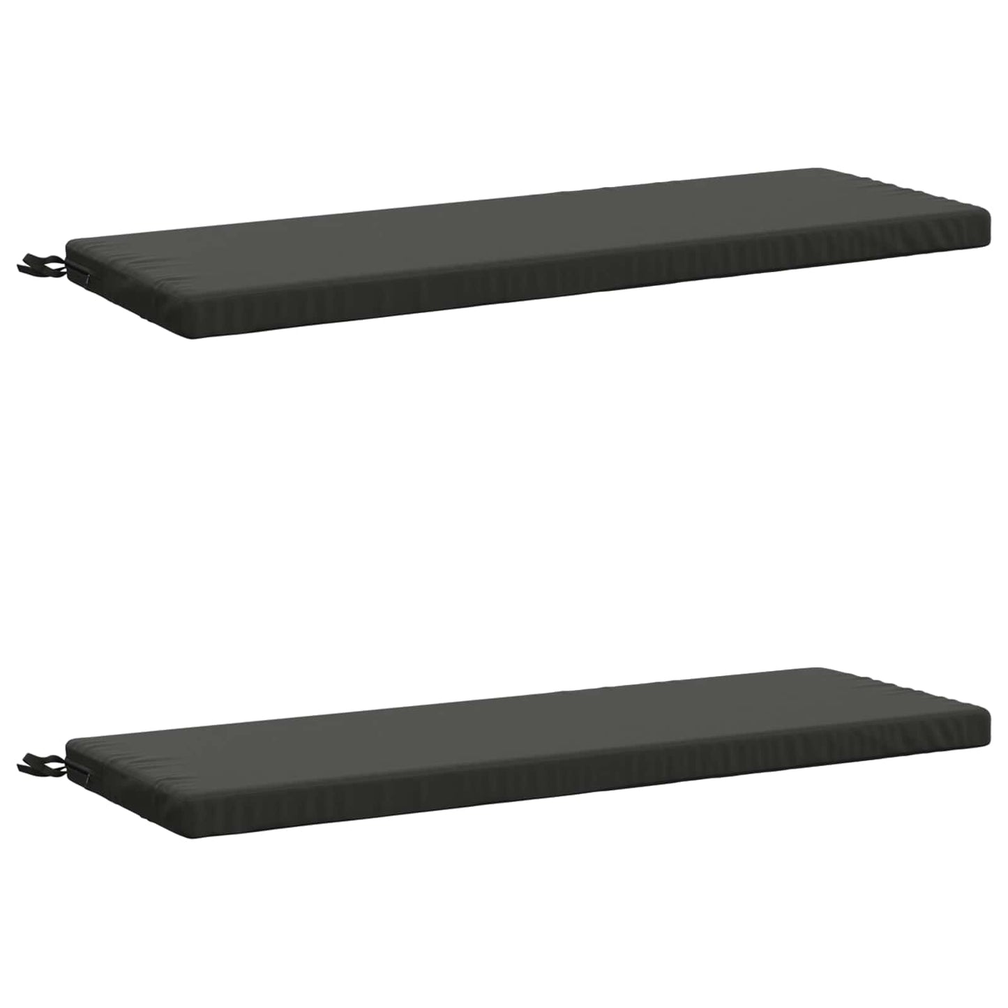 vidaXL 2-Piece Bench Cushions SOEST 2 pcs 100% Polyester Anthracite