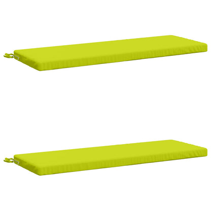 vidaXL 2-Piece Bench Cushions SOEST 2 pcs 100% Polyester Bright Green