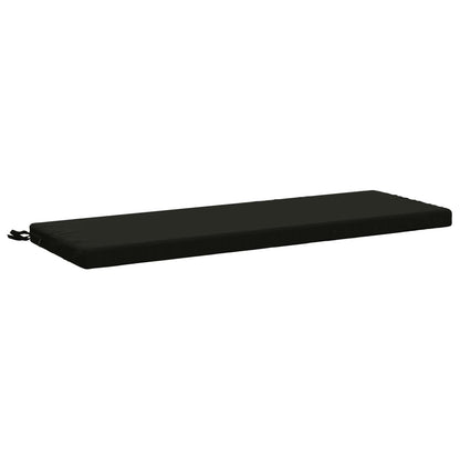 vidaXL Bench Cushion SOEST 100% Polyester Black 110 x 40 x 5 cm