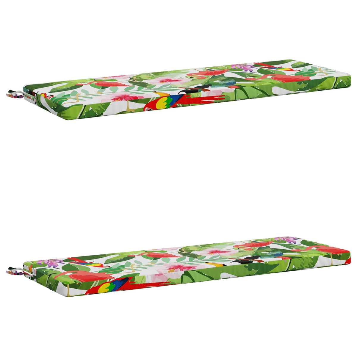 vidaXL 2-Piece Bench Cushions SOEST 2 pcs 100% Polyester Multicolour