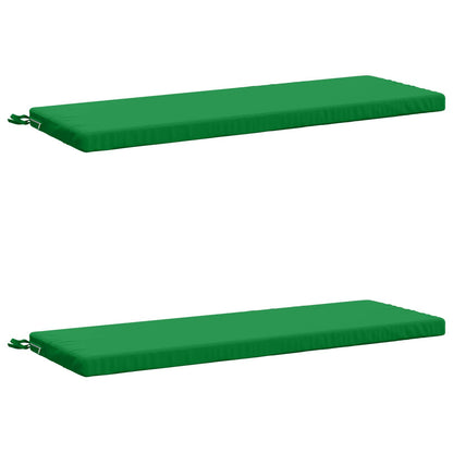 vidaXL 2-Piece Bench Cushions SOEST 2 pcs 100% Polyester Green